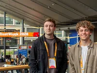 Elias (left) and Max (right) at RustWeek 2026 in Utrecht